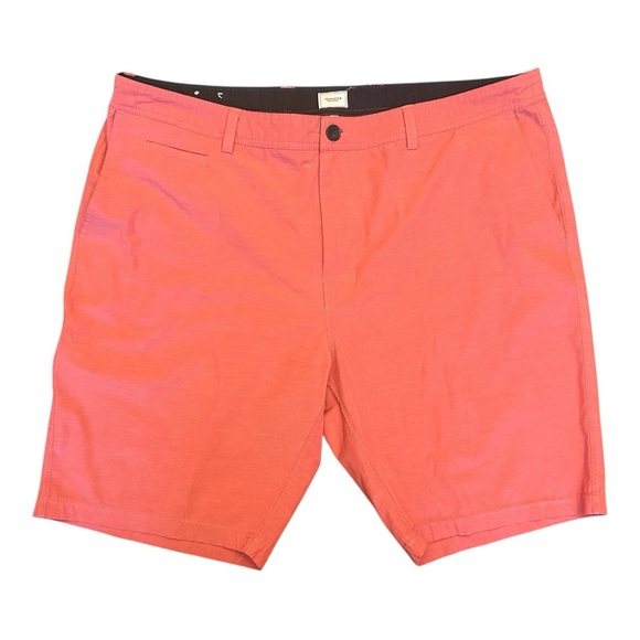 7 Diamonds Momentum Textured Hybrid Performance Shorts Quick Dry in Red Men's 42 - Picture 1 of 11